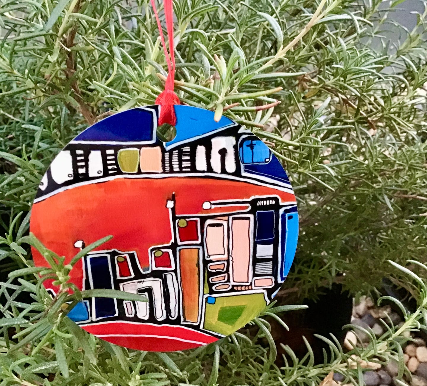 Customer photo review of "Christmas Skyline" Ornament