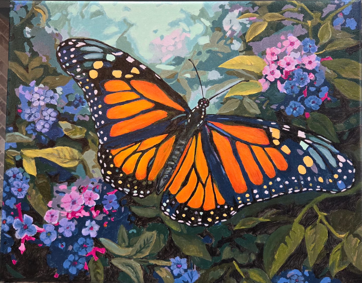 Customer photo review of Monarch Butterfly Painting