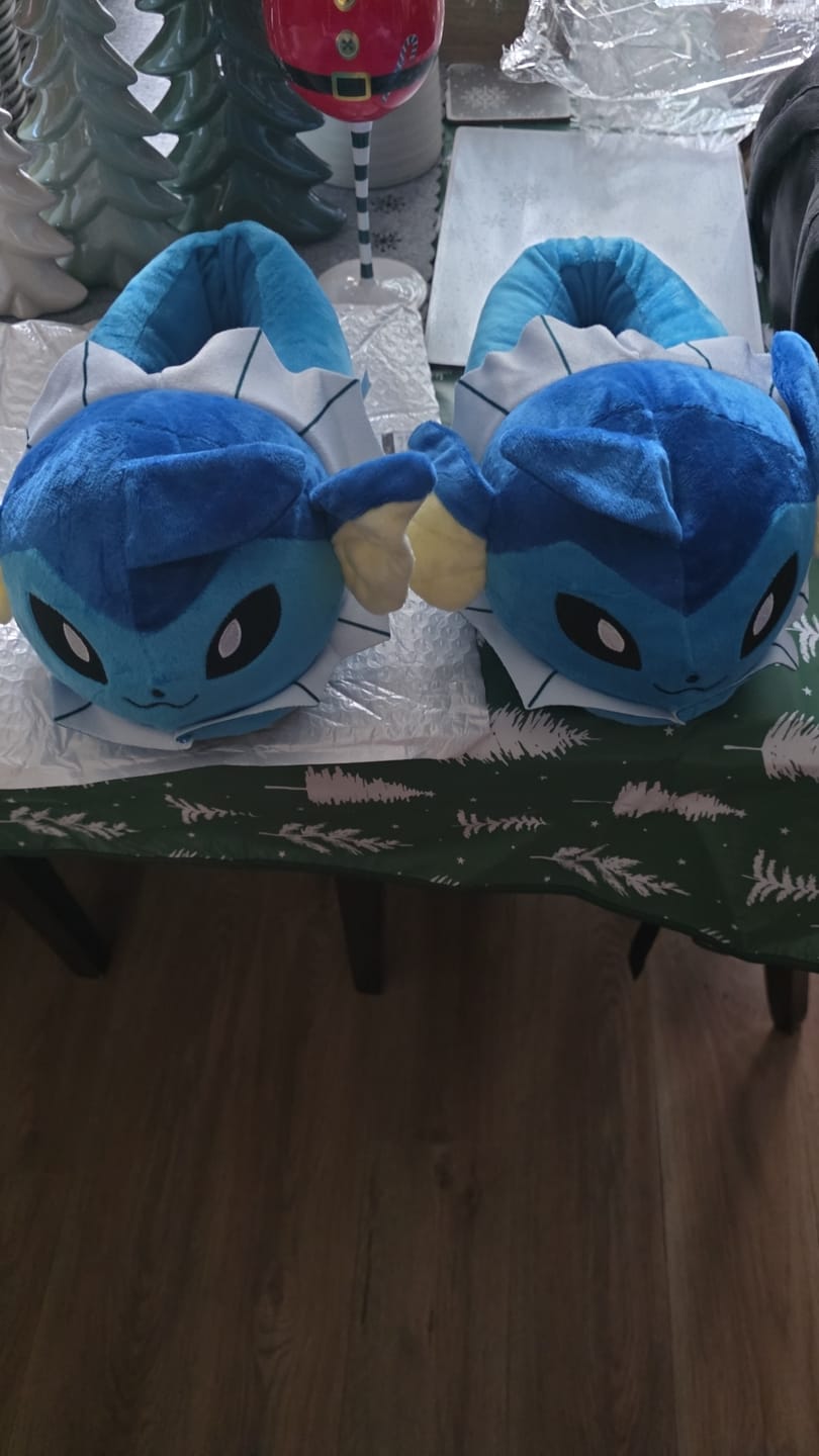 Customer photo review of Vaporeon Pokémon Slippers
