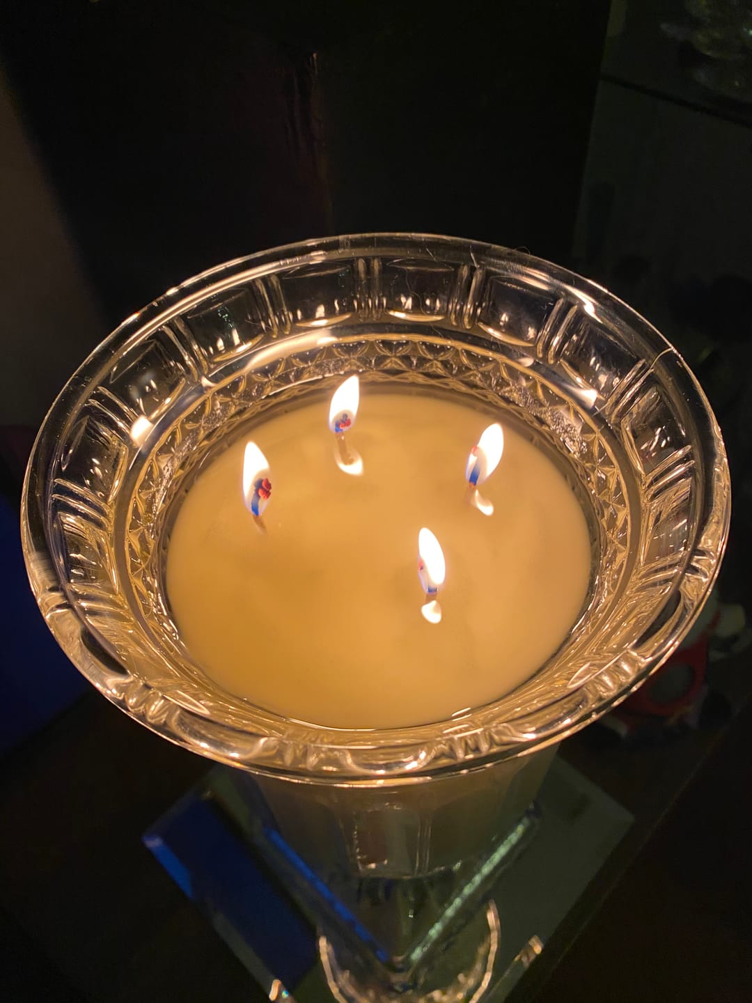 Customer photo review of Pink Champagne (Strawberry | Champagne | Rose) - Crystal Vase Candle | 200hr Burn