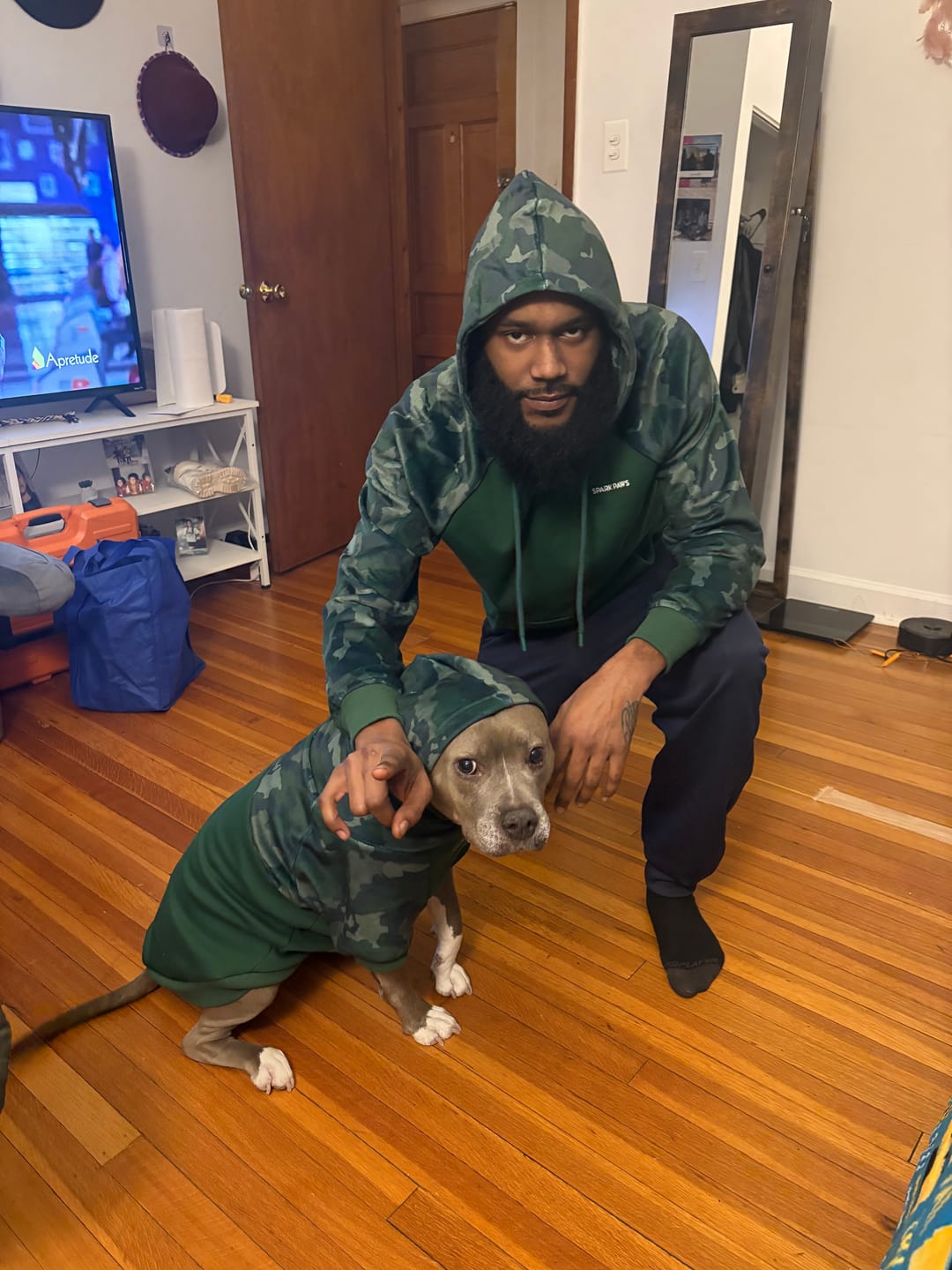 Customer photo review of Camo Human Hoodies