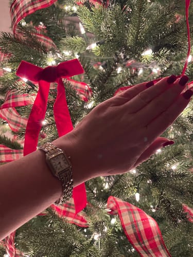 Customer photo review of PANTHERE DE CARTIE 22MM QUARTZ GOLD STEEL WHITE DIAL