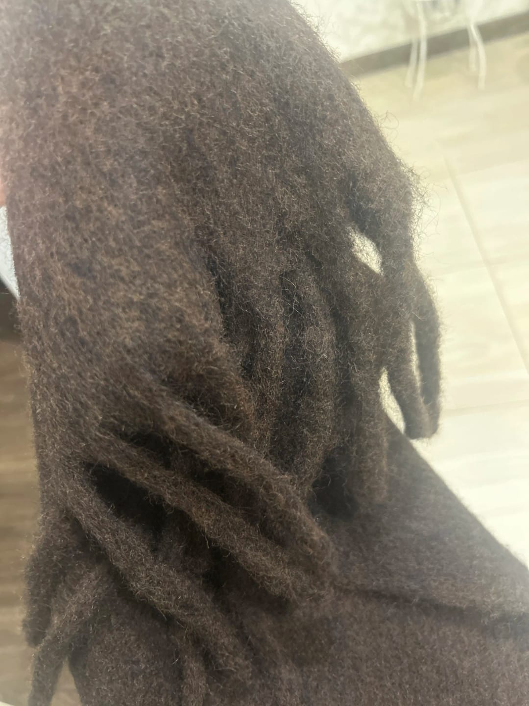 Customer photo review of Tanya Tasseled Winter Scarf