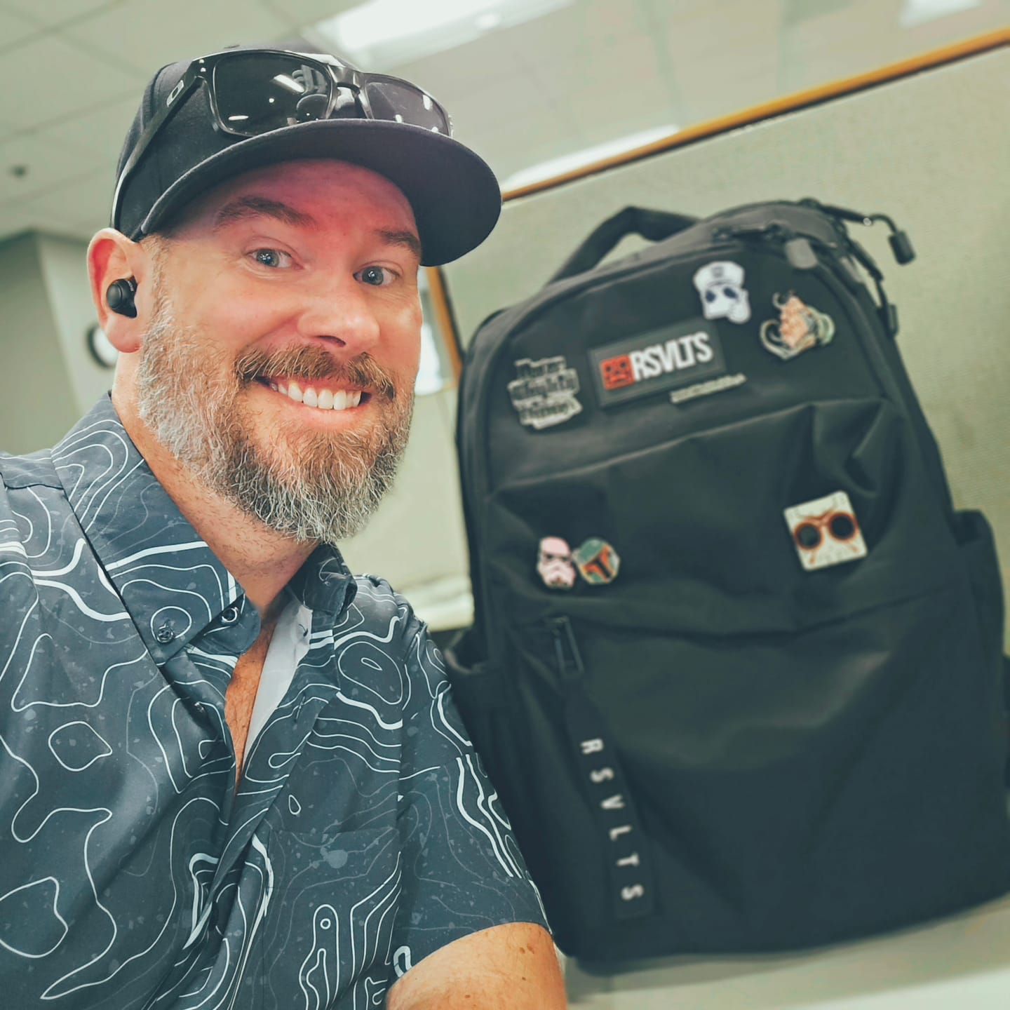 Customer photo review of RSVLTS Black Backpack V1