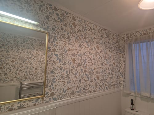 Customer photo review of Echappee Wallpaper - Bleu Horizon