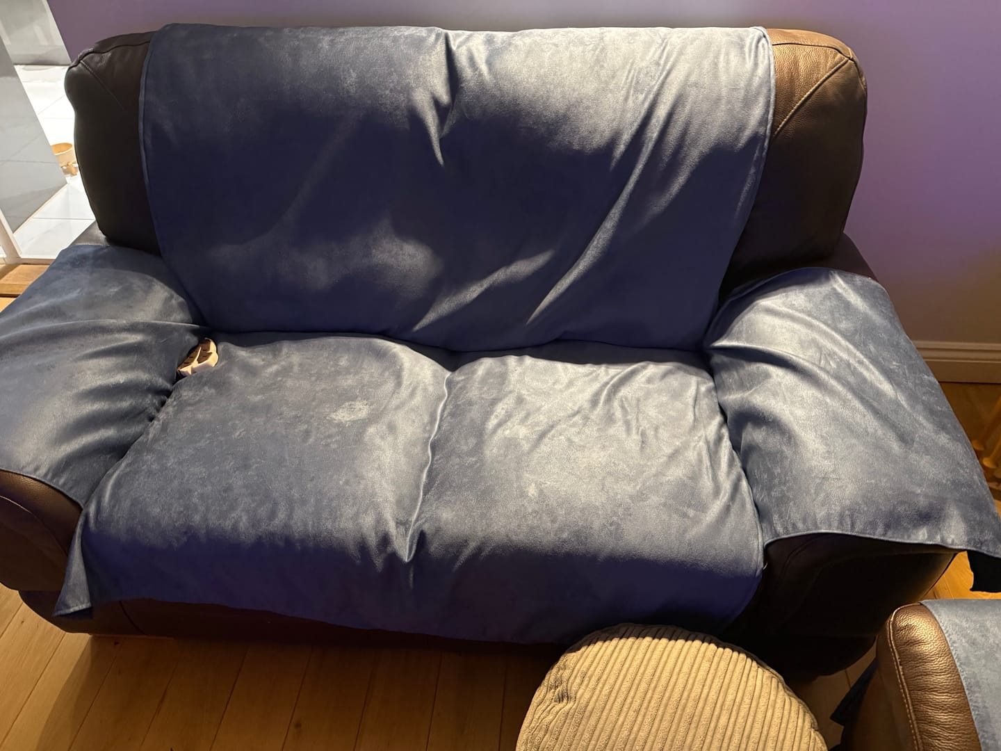 Customer photo review of Plain Faux Suede Fabric