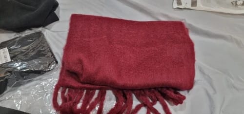 Customer photo review of Tanya Tasseled Winter Scarf