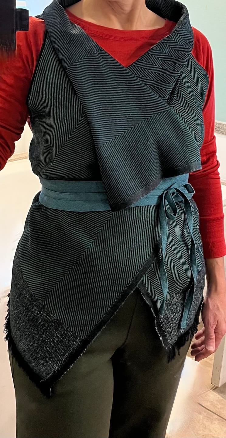 Customer photo review of NEW! Wool Obi Wrap Belt