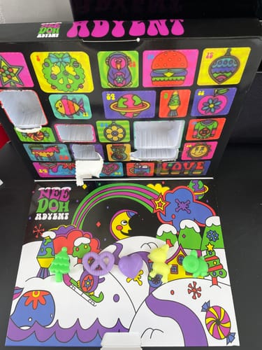 Customer photo review of NeeDoh Squishmas 2025 Advent Calendar