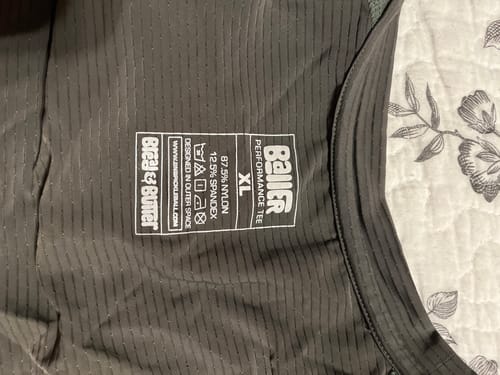 Customer photo review of Baller Performance Tee (OD Green)