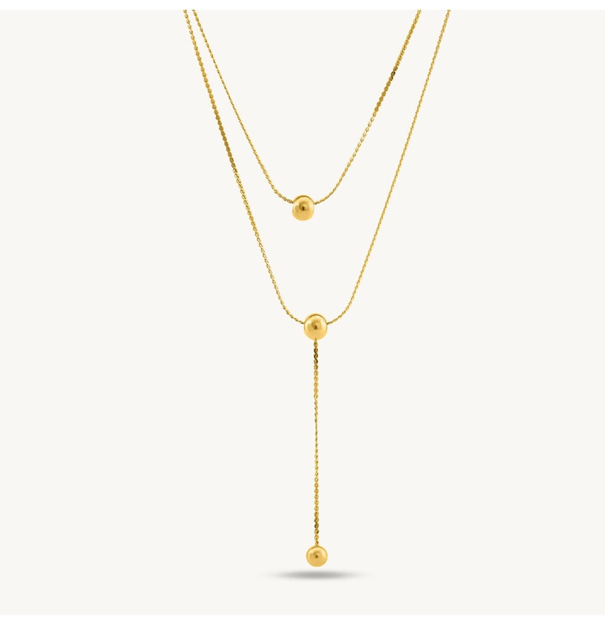 Customer photo review of Drop Bead Necklace