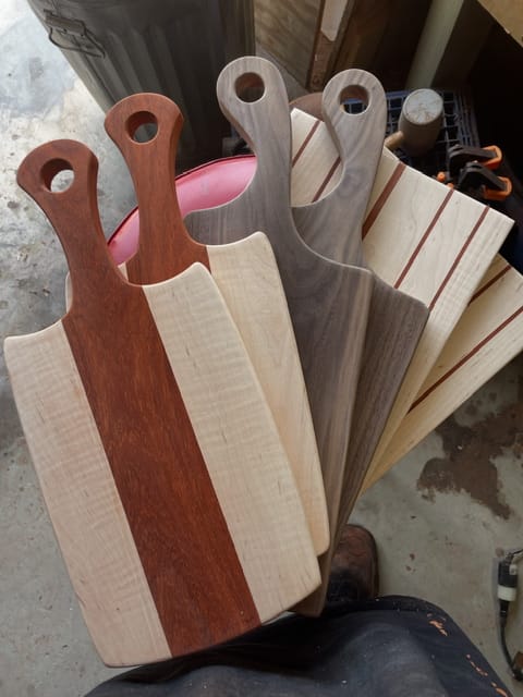 Customer photo review of 17.5x7" Small Free Flow Charcuterie Board Acrylic Router Template