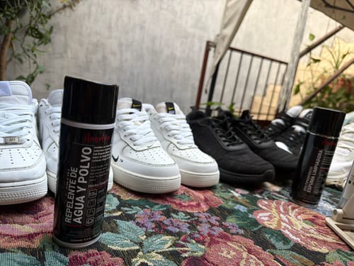 Customer photo review of Repelente agua y polvo angelus