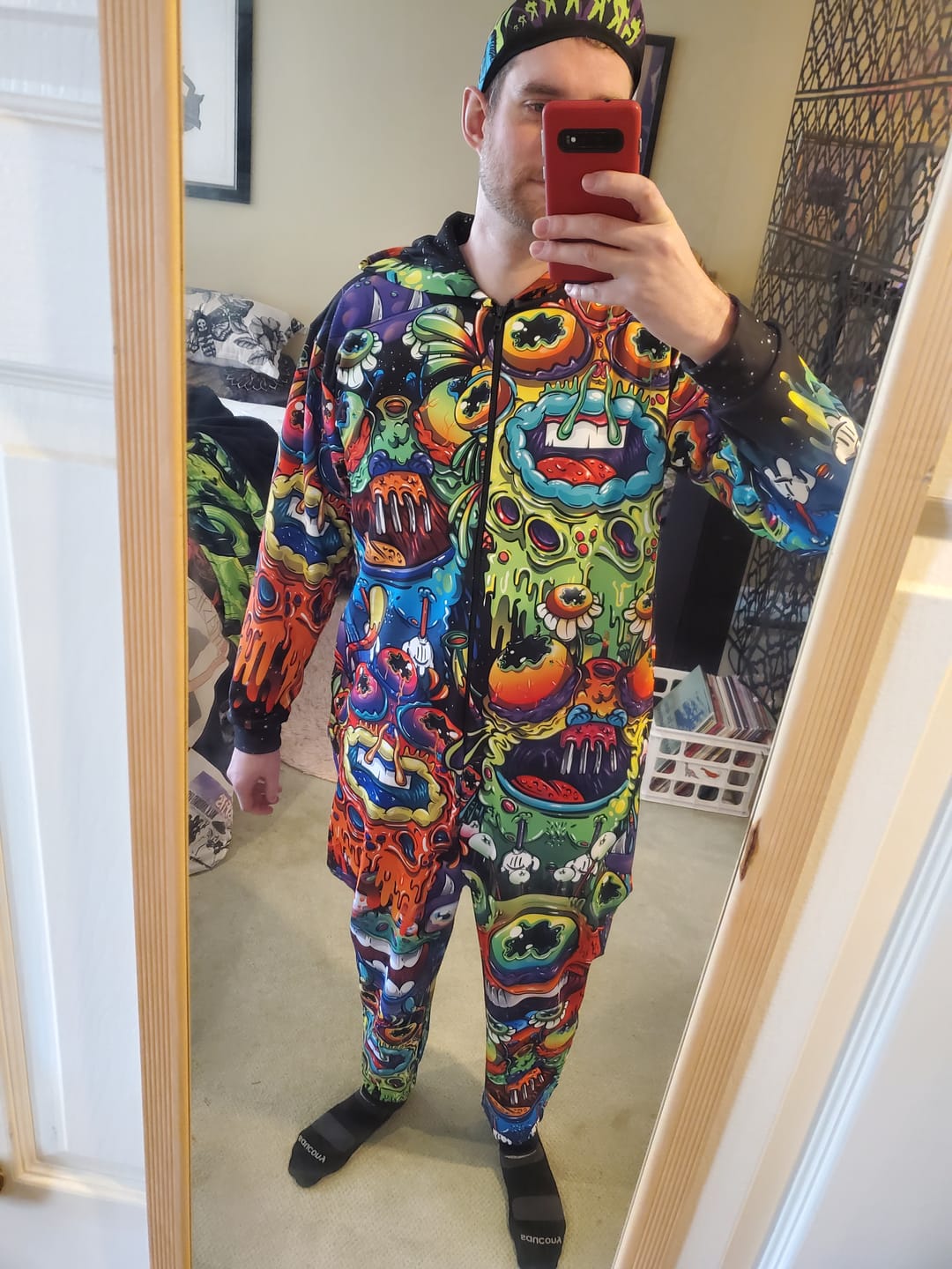 Customer photo review of Drippy Alien Onesie
