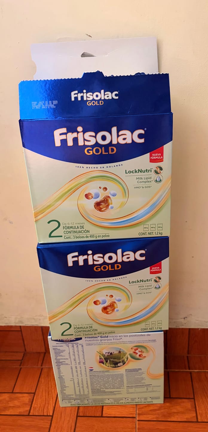 Customer photo review of Frisolac Gold 2 (6-12 Meses) 3 Pack 3.6 Kg