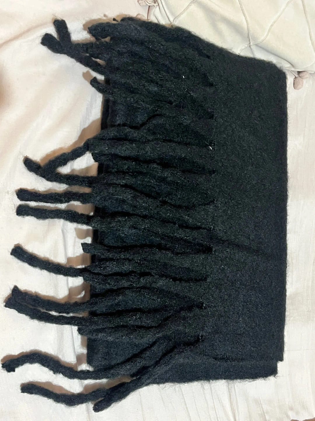 Customer photo review of Tanya Tasseled Winter Scarf