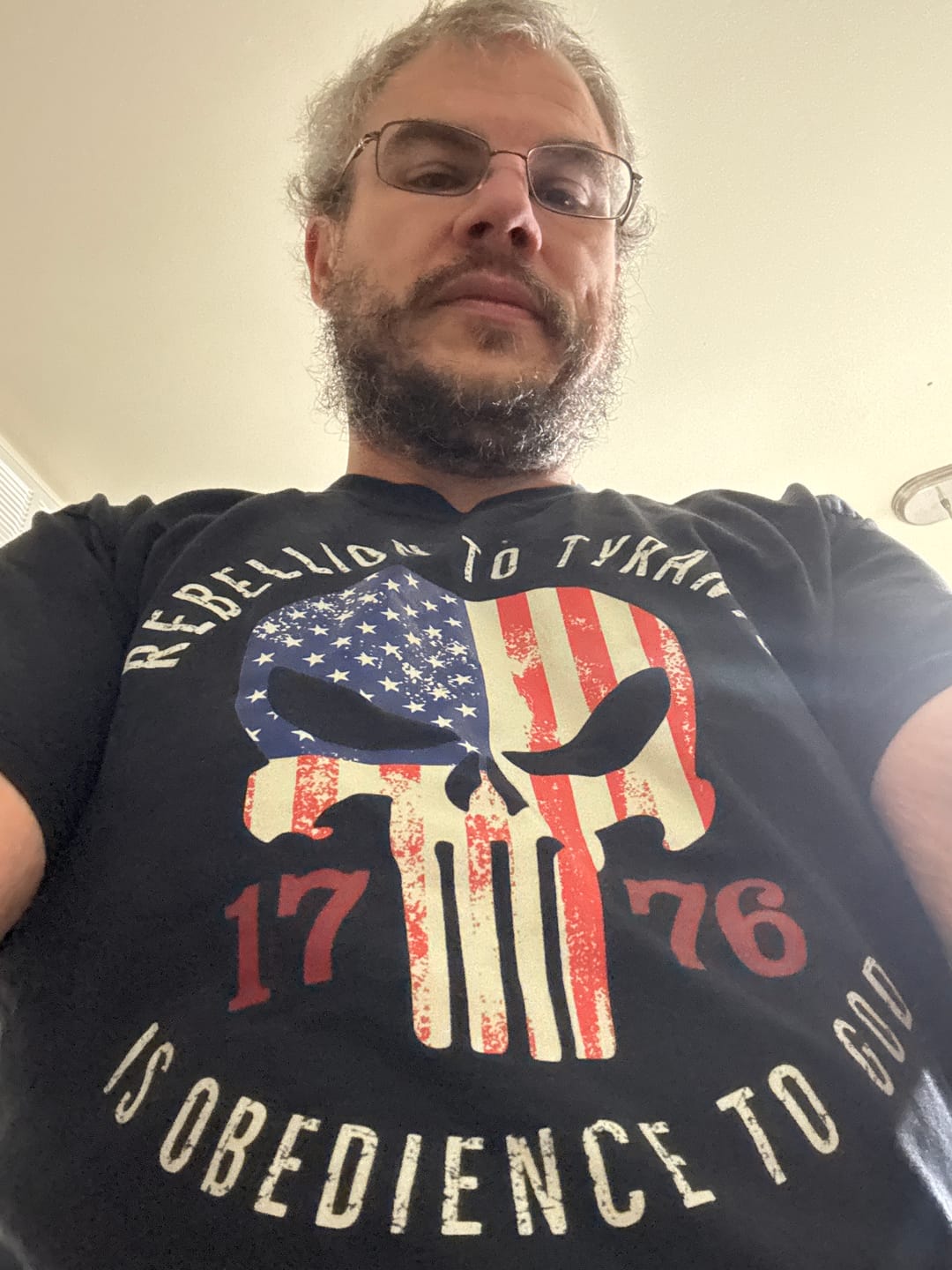 Customer photo review of Rebellion To Tyrants T-Shirt