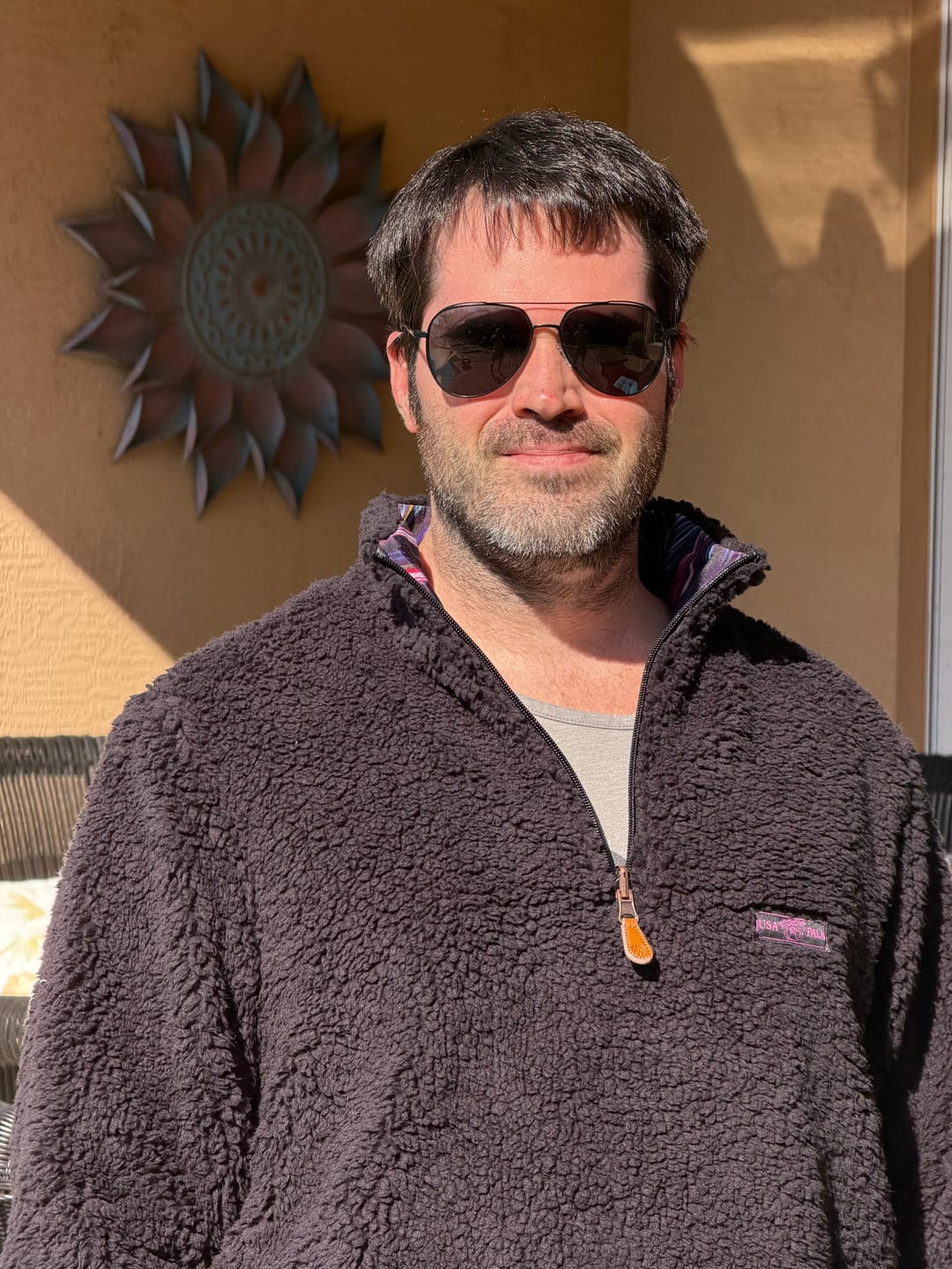 Customer photo review of Reversible Sherpa 1/4 Zip - Sale