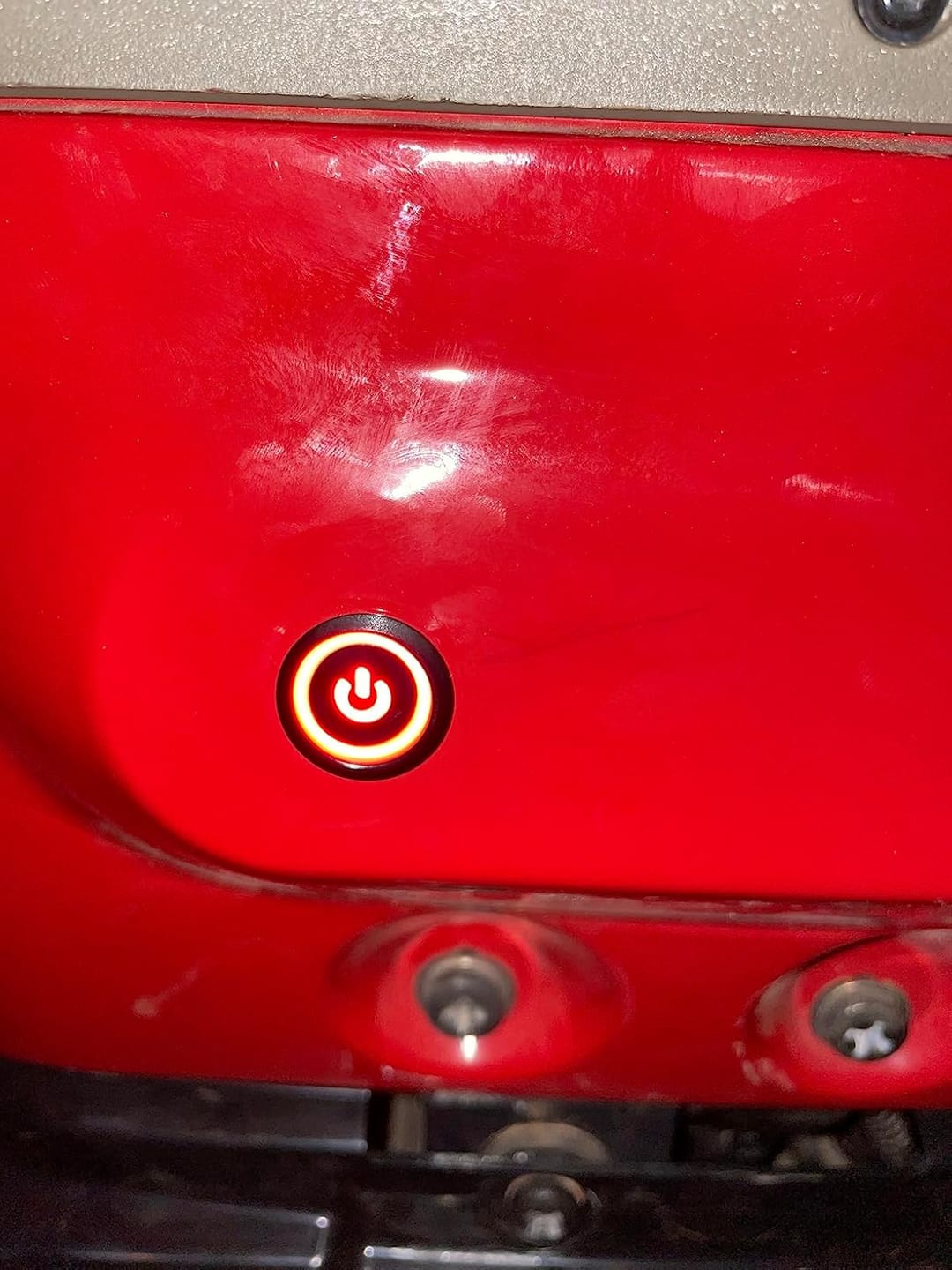Customer photo review of 19mm Latching Push Button Switch LED Stainless Steel