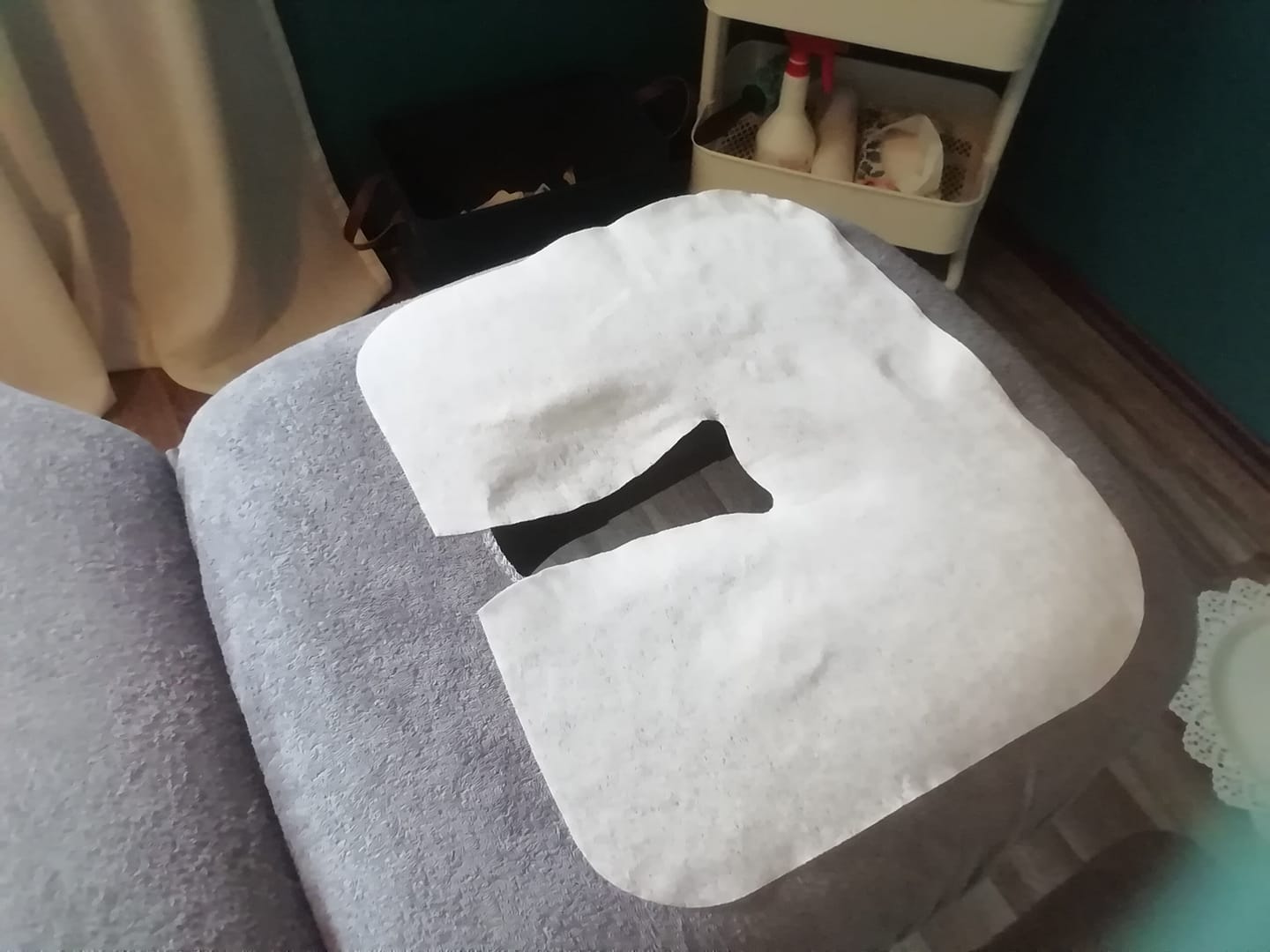Customer photo review of Vlies Einwegauflagen für Kopfstützen der Massageliege