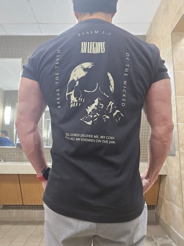 Customer photo review of PSALM 3:7 T-shirt