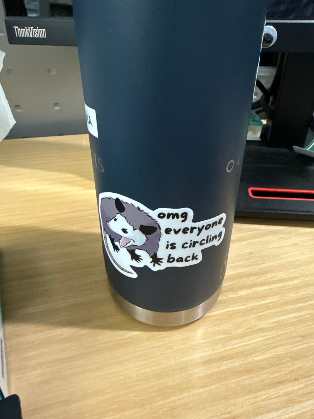 Customer photo review of Opossums At Work Sticker 12-Pack