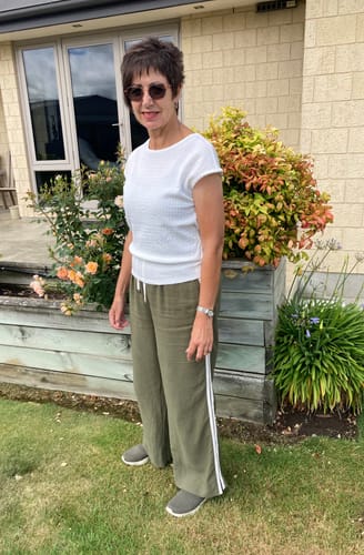 Raewyn H. review of Indiana Women's Wide Leg Pants | Bonsai Green image 1 out of 1