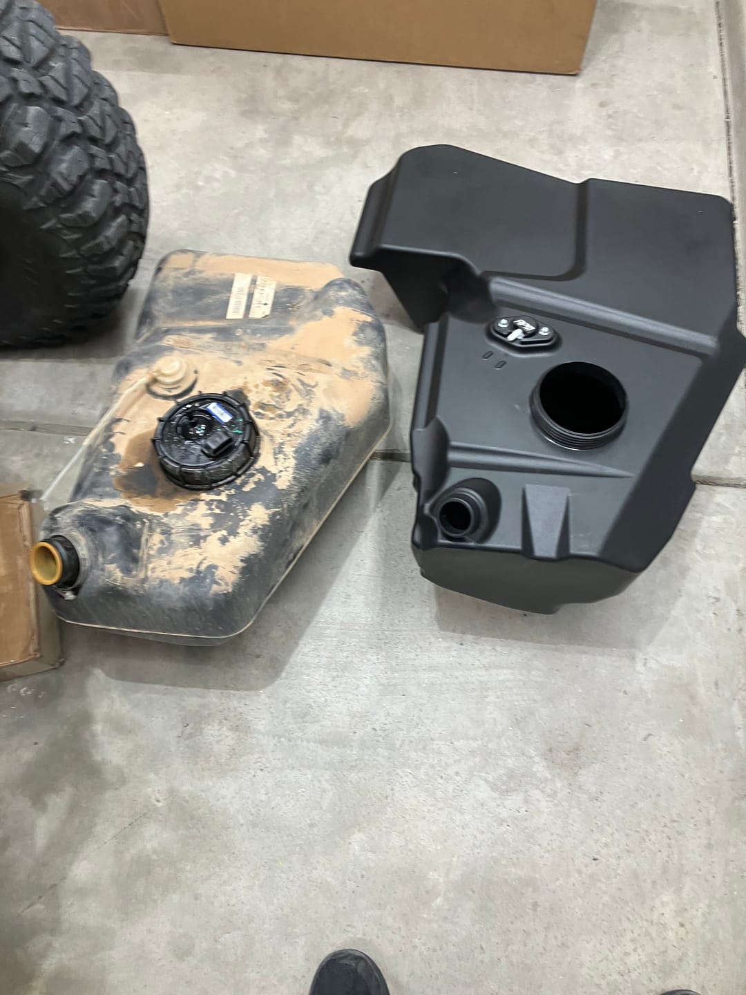 Customer photo review of RPM Cam-Am Maverick X3 15.4 Gallon Drop In Fuel Tank Kit