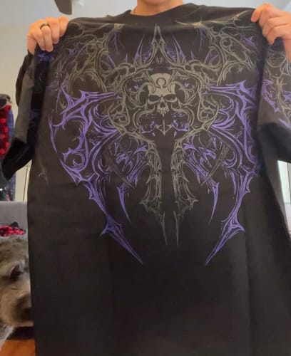 Customer photo review of Deathwing Oversized T-shirt [DUSK]