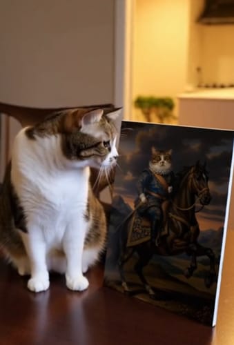 Customer photo review of Artzuzu Custom Portrait For Pets - The Prince