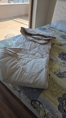 Customer photo review of 160x200 Yün Yatak Pedi Çift Kişilik 3 KG Merinos Kuzu Yünü