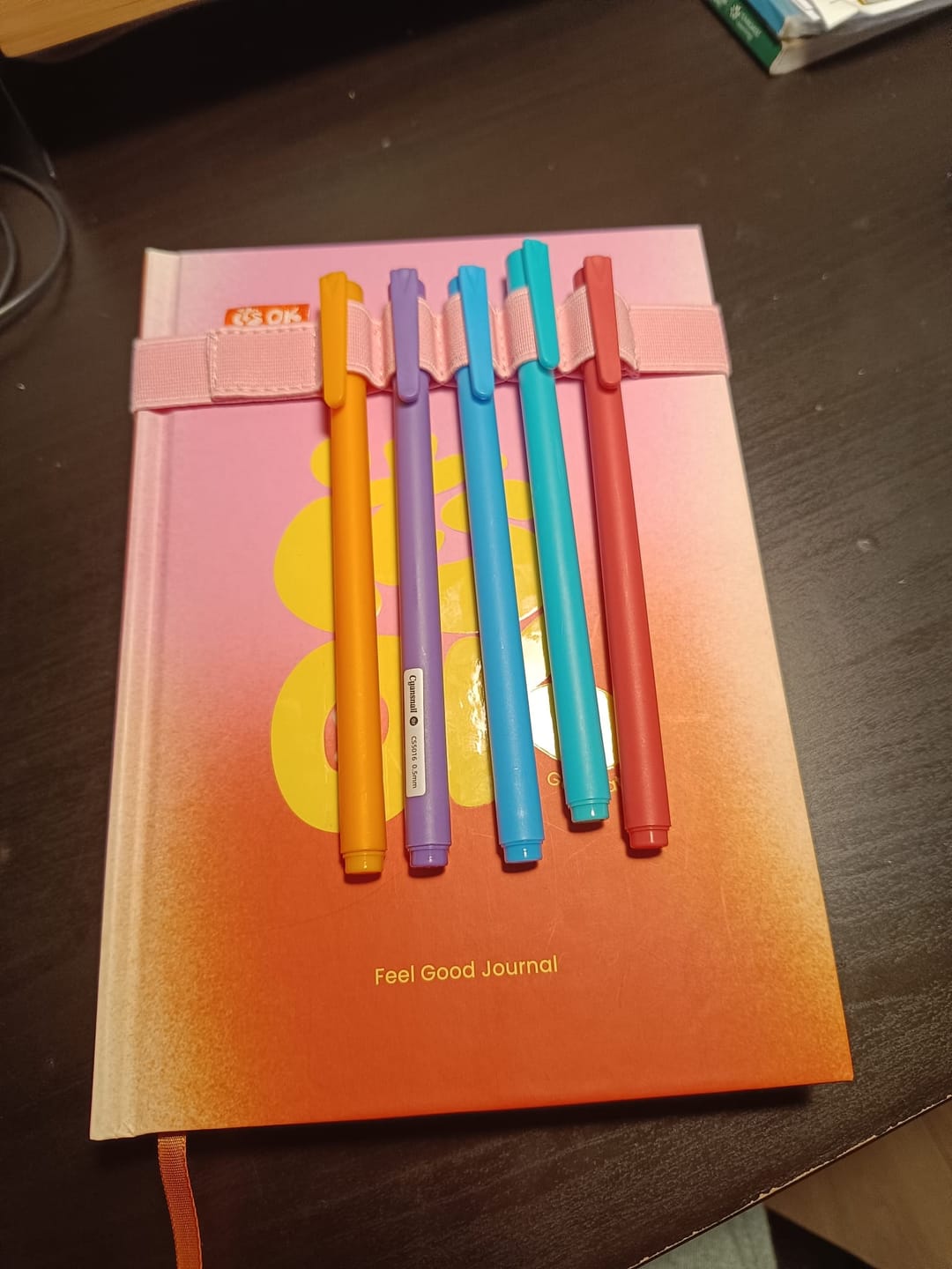 Customer photo review of Feel Good Journal | Portada Mandarina