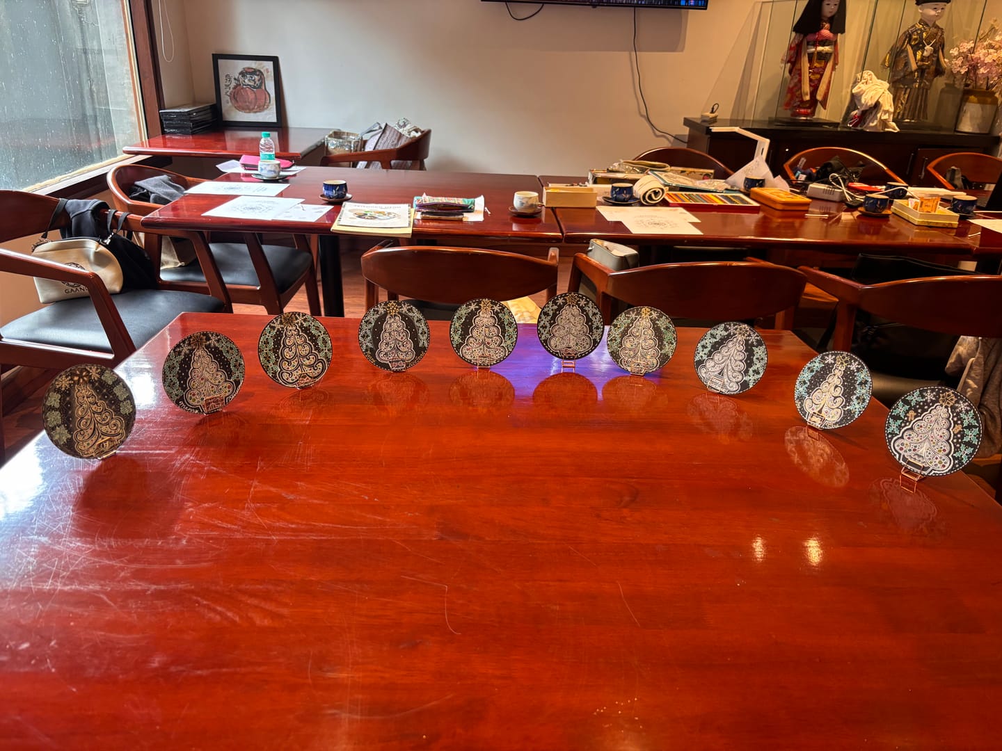 Customer photo review of Black  Round Tiles * Regular