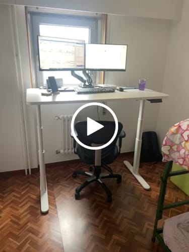 Customer video review of Maidesite TH2 Pro Plus/EL2 Plus Art-Marco de Escritorio Eléctrico Elevable en Altura