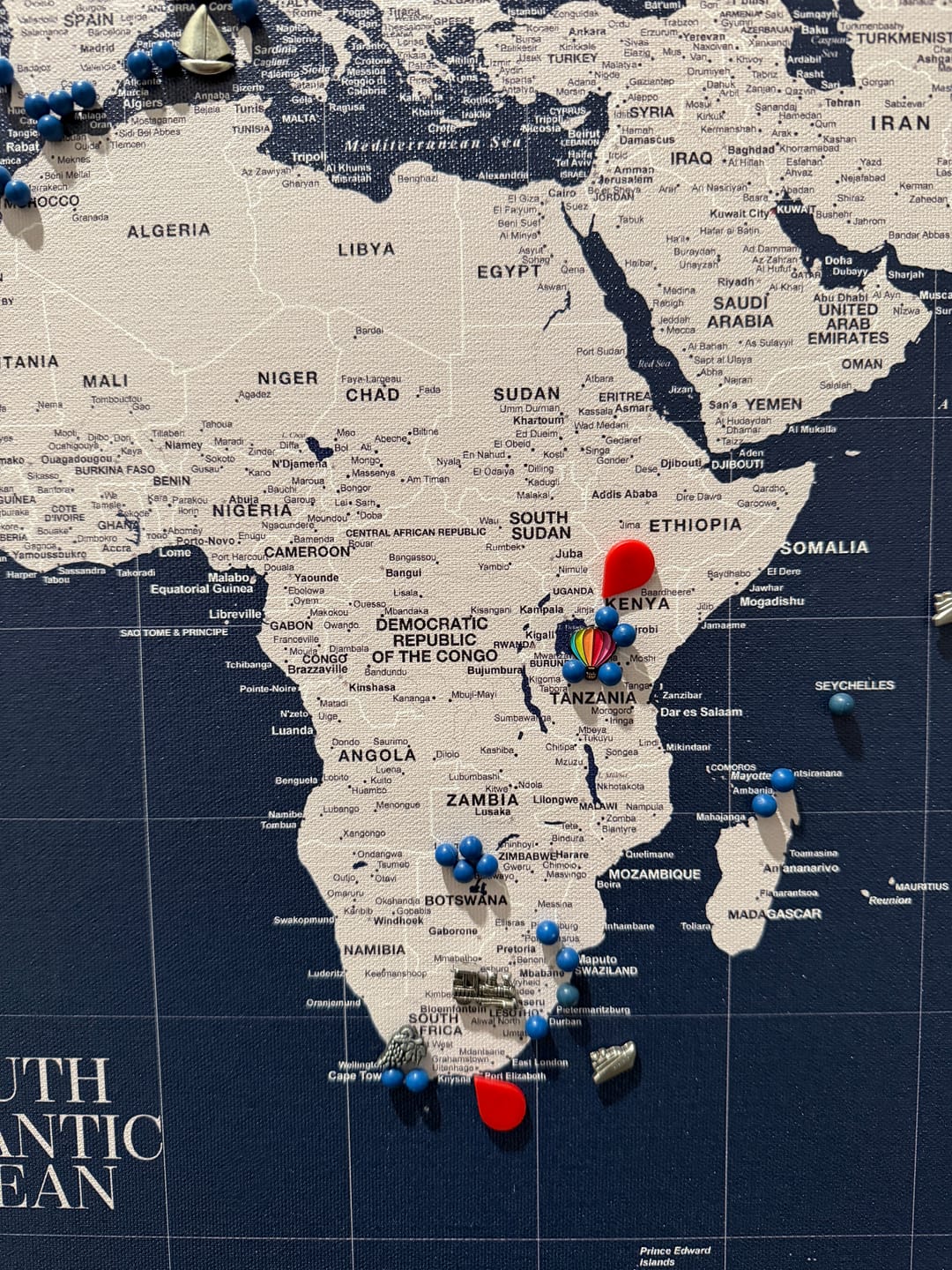 Customer photo review of Smart Pin World Map - Safari