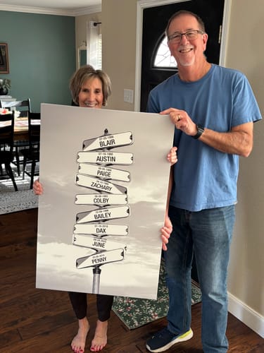 Zach B. review of My Street Sign Custom Children Names Personalized Canvas Print image 1 out of 1