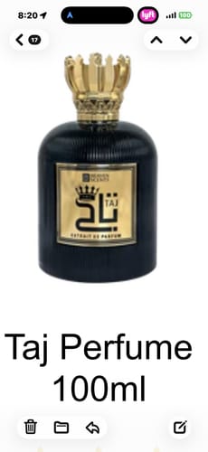 Customer photo review of Taj Perfume 100ml