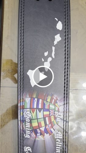 Customer video review of Design-Your-Own Lever Lifting Belt - Customizable Weightlifting Belt 11395