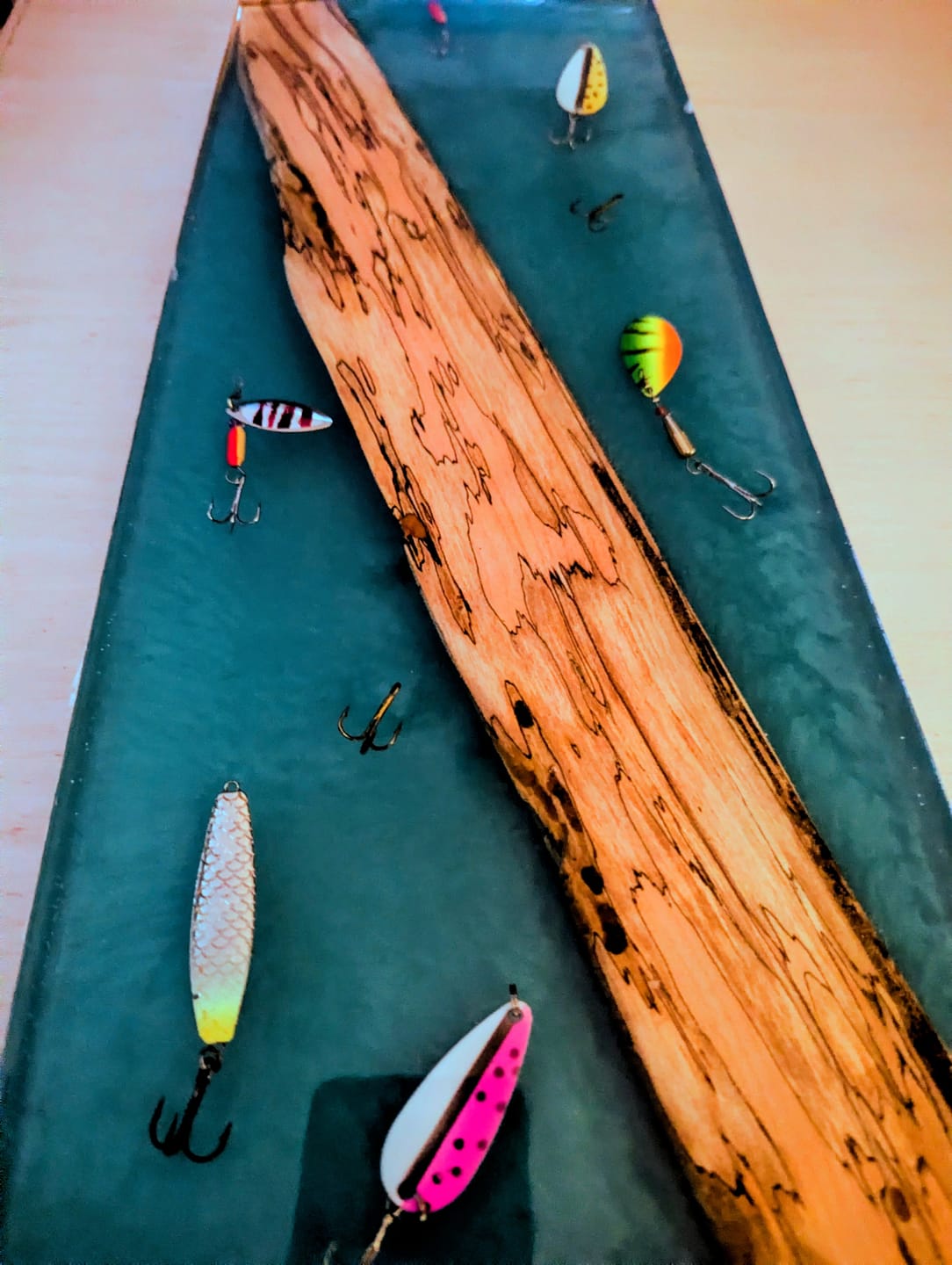 Customer photo review of 24x8.5x1.5"  Large Fishtail Charcuterie Board Silicone Mold - Serving Board Mold