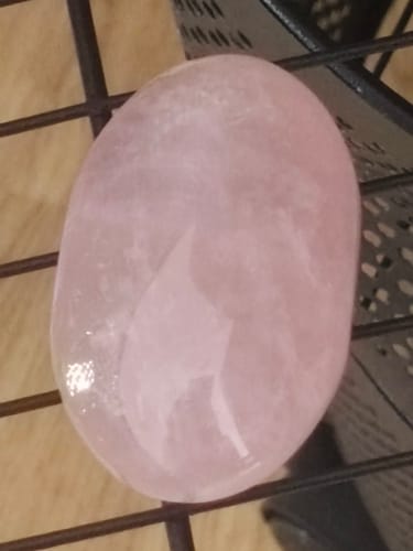 Customer photo review of Rose Quartz Palm #1
