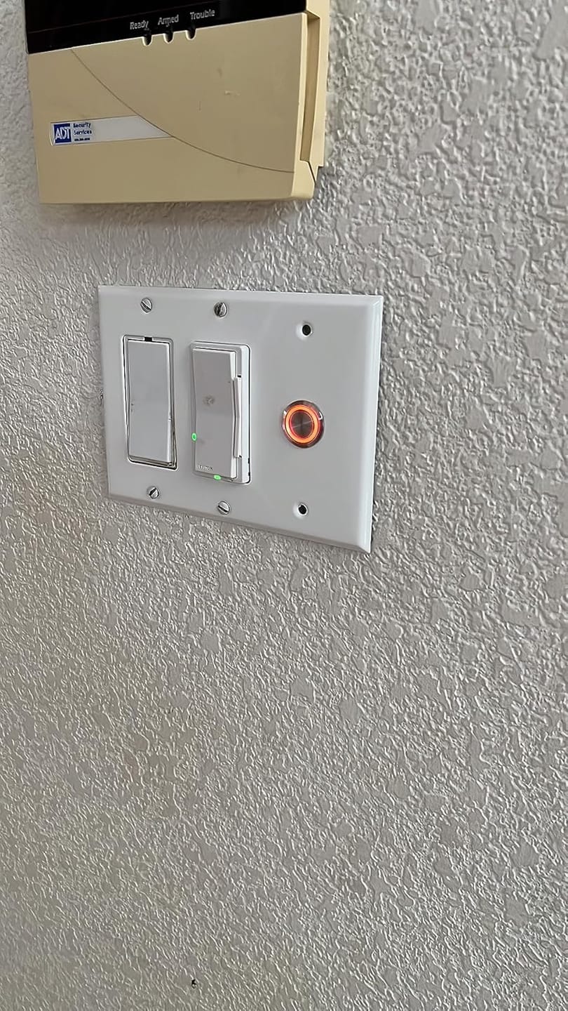Customer photo review of 19mm Latching Push Button Switch LED Stainless Steel