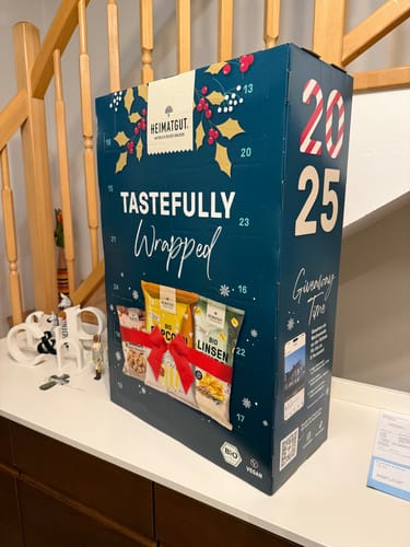 Kundenbewertung mit Foto zu Heimatgut Bio Snack Adventskalender