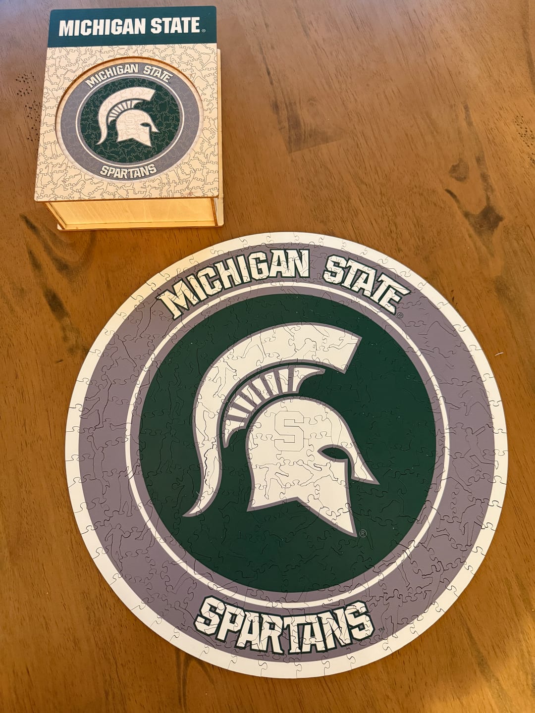 Customer photo review of Michigan State University - Wooden Puzzle