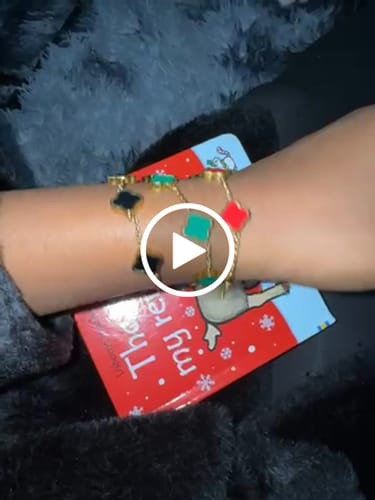 Customer video review of Celine Clover Bracelet