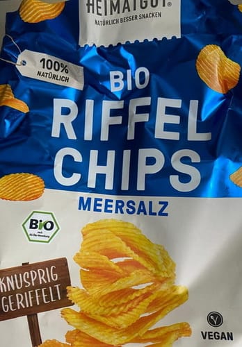 Kundenbewertung mit Foto zu Bio Riffel Chips Meersalz