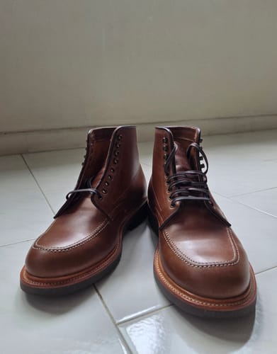 Customer photo review of Indiana MocToe Boot -luosjiet®boots -  Tan Refresh Waxy