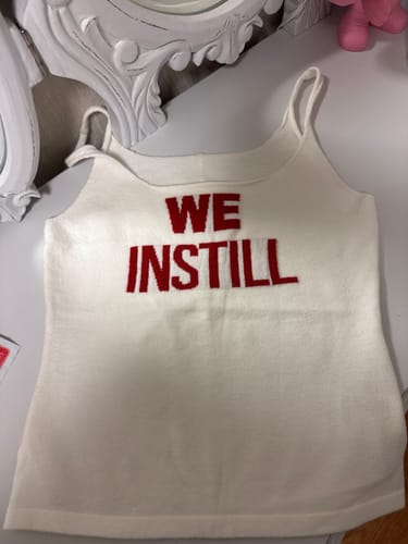 純 難. review of WARDEN EDGE Textured Knit Tank Top with “WE INSTILL” Jacquard Logo image 1 out of 1