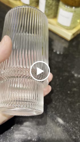 Customer video review of (Imperfect) Tiered Ribbed Glass Cup (Choice of sizes)