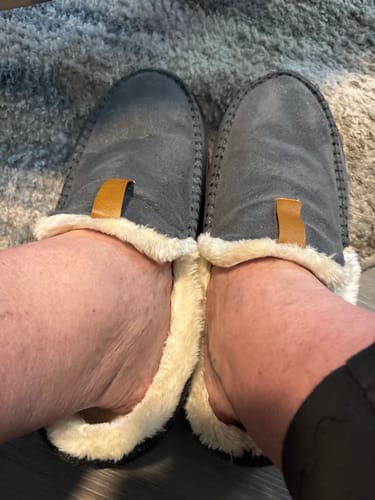 Customer photo review of Men’s Plush Comfort Loafers – Cozy Warmth for Chilly Days