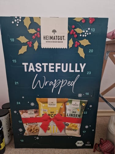 Kundenbewertung mit Foto zu Heimatgut Bio Snack Adventskalender